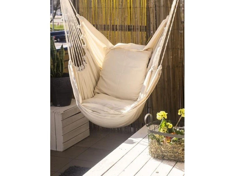 Fotel Hamakowy Szeroki, KOALA, Ecru, 130x127 Cm 5 Fotel Hamakowy Szeroki, KOALA, Ecru, 130x127 Cm - Image 3