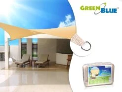 Żagiel Ogrodowy UV GREENBLUE GB500, Kremowy, Trójkąt, 3,6 M -Building Materials Shop 15182347445450877 jpg gallery.big iext52839121