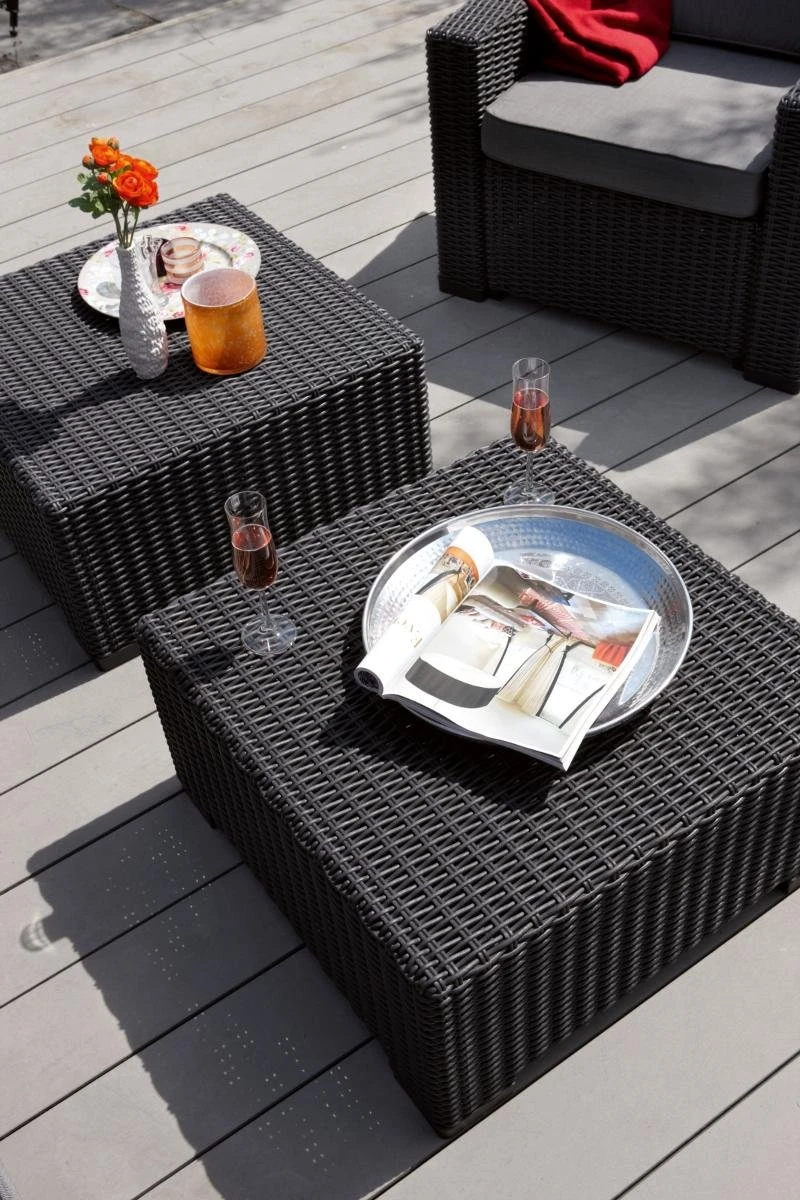 Keter Stolik Ogrodowy California, Grafitowy 4 Keter Stolik Ogrodowy California, Grafitowy - Image 2