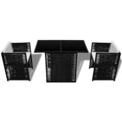 Zestaw Mebli Ogrodowych VIDAXL, Czarny, 7 Elementów -Building Materials Shop 15505164244313275 jpg gallery.big iext54131178