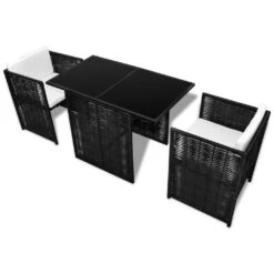 Zestaw Mebli Ogrodowych VIDAXL, Czarny, 7 Elementów -Building Materials Shop 15505164244313276 jpg gallery.big iext54131179