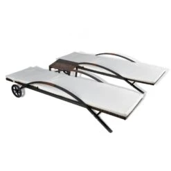 VIDAXL Zestaw Leżaków PEROIV, Brązowy, 3 Elementy, 200x65x39 Cm -Building Materials Shop 15505164283793313 jpg gallery.big iext54136038