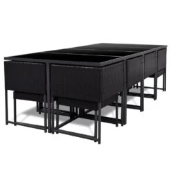 Zestaw Mebli Ogrodowych VIDAXL, Czarny, 29 Części 13 Zestaw Mebli Ogrodowych VIDAXL, Czarny, 29 Części -Building Materials Shop 15505165832234825 jpg gallery.big iext54124934