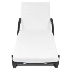 VidaXL Leżak Z Poduszką I Stolikiem, Polirattan, Czarny -Building Materials Shop 15505166551615576 jpg gallery.big iext54131469