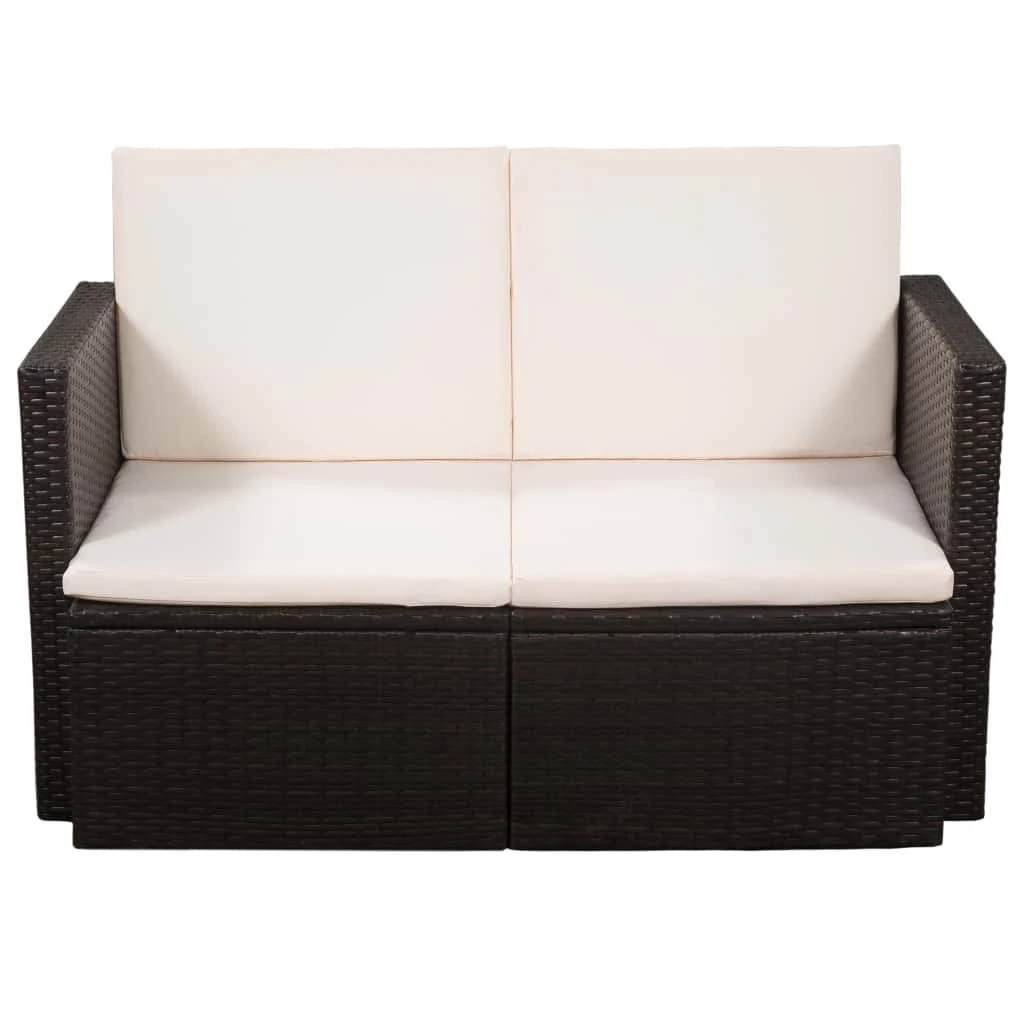 Sofa 2-osobowa VIDAXL, Brązowa, 118x65x74 Cm 4 Sofa 2-osobowa VIDAXL, Brązowa, 118x65x74 Cm - Image 2