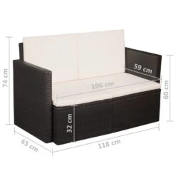 Sofa 2-osobowa VIDAXL, Brązowa, 118x65x74 Cm 7 Sofa 2-osobowa VIDAXL, Brązowa, 118x65x74 Cm -Building Materials Shop 15505169994838286 jpg gallery.big iext54128587