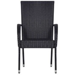 Krzesła Ogrodowe VIDAXL, 2 Szt., Czarne, 55,5x53,5x95 Cm -Building Materials Shop 15505170335128521 jpg gallery.big iext54128277
