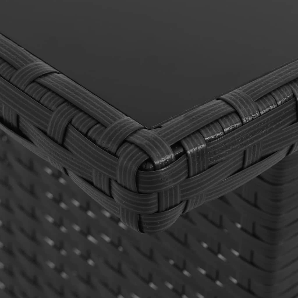 Meble Wypoczynkowe VidaXL, Czarne, 10 Elementów 4 Meble Wypoczynkowe VidaXL, Czarne, 10 Elementów - Image 2