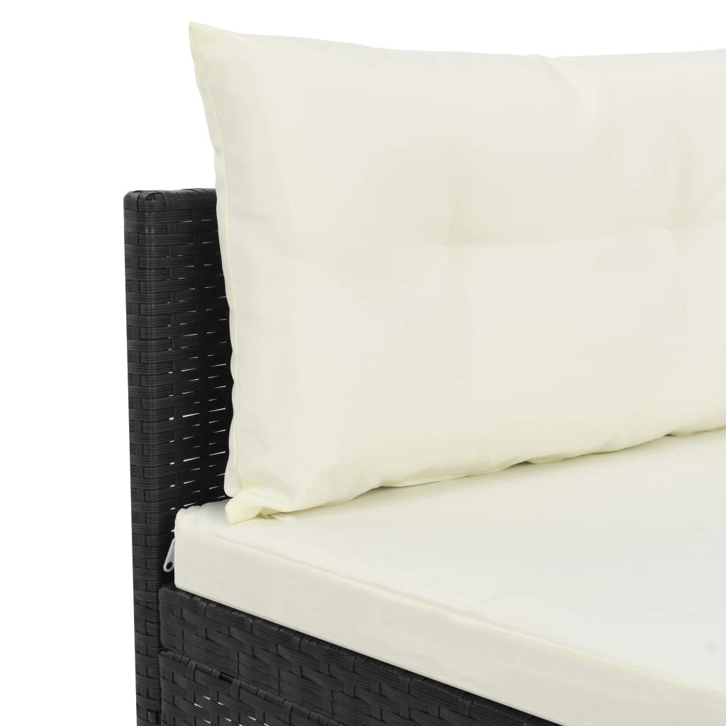 Meble Wypoczynkowe VidaXL, Czarne, 10 Elementów 8 Meble Wypoczynkowe VidaXL, Czarne, 10 Elementów - Image 6