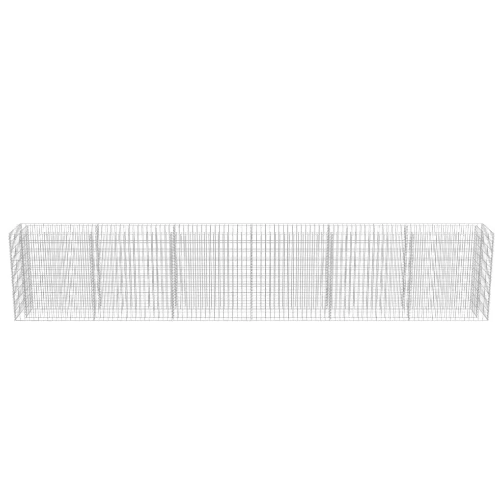 Donica Ogrodowa Gabion VIDAXL, Srebrna, 540x50x100 Cm 6 Donica Ogrodowa Gabion VIDAXL, Srebrna, 540x50x100 Cm - Image 4
