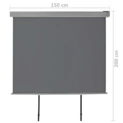 VidaXL Wielofunkcyjna Markiza Boczna, Balkonowa, 150 X 200 Cm, Szara -Building Materials Shop 15743977289338159 jpg gallery.big iext55783538