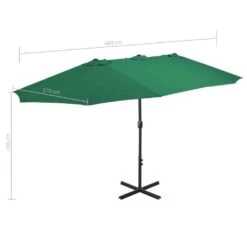Parasol Ogrodowy VidaXL, Zielony, 460x270 Cm -Building Materials Shop 15743997731480896 jpg gallery.big iext57007785