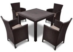 Zestaw Mebli Ogrodowych CURVER Palermo, Brązowy-taupe, 5 Elementów -Building Materials Shop 15831589044299046 jpg gallery.big iext58544302