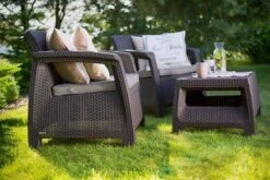 Zestaw Mebli Ogrodowych KETER Corfu Set Max, Brązowy-taupe, 4 Elementy -Building Materials Shop 15831589464389135 jpg gallery.big iext58545202