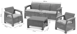 Zestaw Mebli Ogrodowych KETER Corfu Set Max, Brązowy-taupe, 4 Elementy -Building Materials Shop 15831589464469136 jpg gallery.big iext58545204