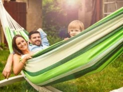 Hamak Rodzinny AMAZONAS Paradiso, Ciemnozielono-jasnozielony, 360x175 Cm -Building Materials Shop 15836851312707580 jpg gallery.big iext58616346