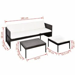 Zestaw Wypoczynkowy Do Ogrodu ELIOR Relton, Brązowy, 70x45x32 Cm -Building Materials Shop 15868639902755090 jpg gallery.big iext58714587