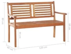 Ławka Ogrodowa ELIOR Infis, Brązowa, 89x120x60 Cm -Building Materials Shop 15868640474655582 jpg gallery.big iext58715511