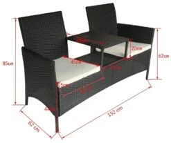 Ławka Ogrodowa Ze Stolikiem ELIOR Talorn, Czarna, 62x85x152 Cm 13 Ławka Ogrodowa Ze Stolikiem ELIOR Talorn, Czarna, 62x85x152 Cm -Building Materials Shop 15880734335308528 jpg gallery.big iext58744465