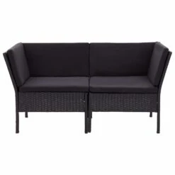 VidaXL 6-cz. Zestaw Wypoczynkowy Do Ogrodu, Poduszki, Czarny Rattan PE -Building Materials Shop 15904806344473335 jpg gallery.big iext58925320