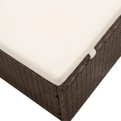 Leżak Z Zadaszeniem I Poduszką VidaXL, Polirattanowy, Brązowy -Building Materials Shop 15905921258328006 jpg gallery.big iext60124439