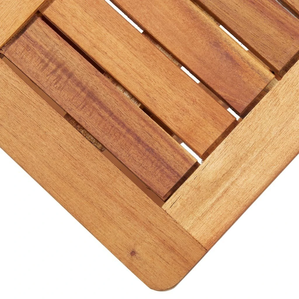 Leżak Ze Stolikiem VidaXL , Polirattan I Lite Drewno Akacjowe 11 Leżak Ze Stolikiem VidaXL , Polirattan I Lite Drewno Akacjowe - Image 9