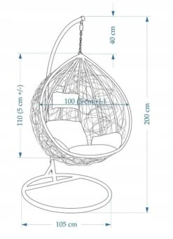 Fotel Wiszący BLUEGARDEN California, Szary -Building Materials Shop 15916220109872272 jpg gallery.big iext59427028