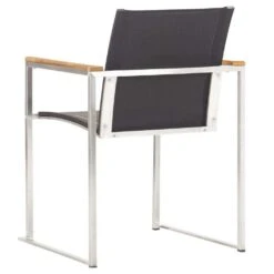 VIDAXL Krzesła Ogrodowe, 2 Szt., Textilene I Stal Nierdzewna, Szare -Building Materials Shop 16010310543256227 jpg gallery.big iext63854565