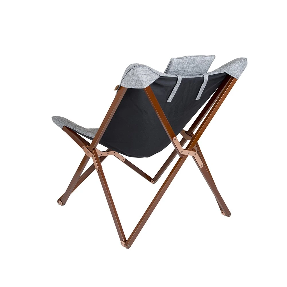 Bo-Camp Krzesło Wypoczynkowe Bloomsbury, Szare 4 Bo-Camp Krzesło Wypoczynkowe Bloomsbury, Szare - Image 2