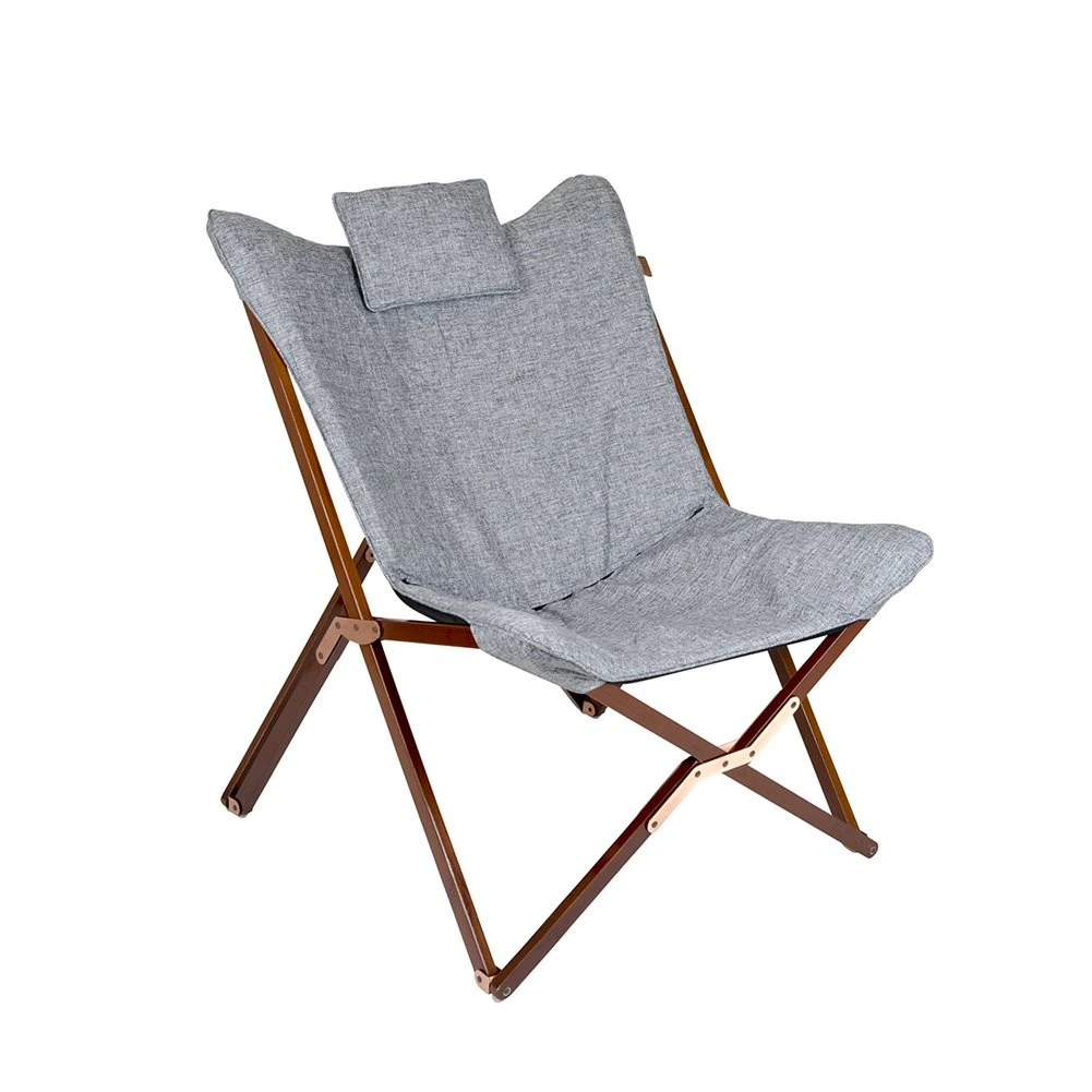 Bo-Camp Krzesło Wypoczynkowe Bloomsbury, Szare 5 Bo-Camp Krzesło Wypoczynkowe Bloomsbury, Szare - Image 3