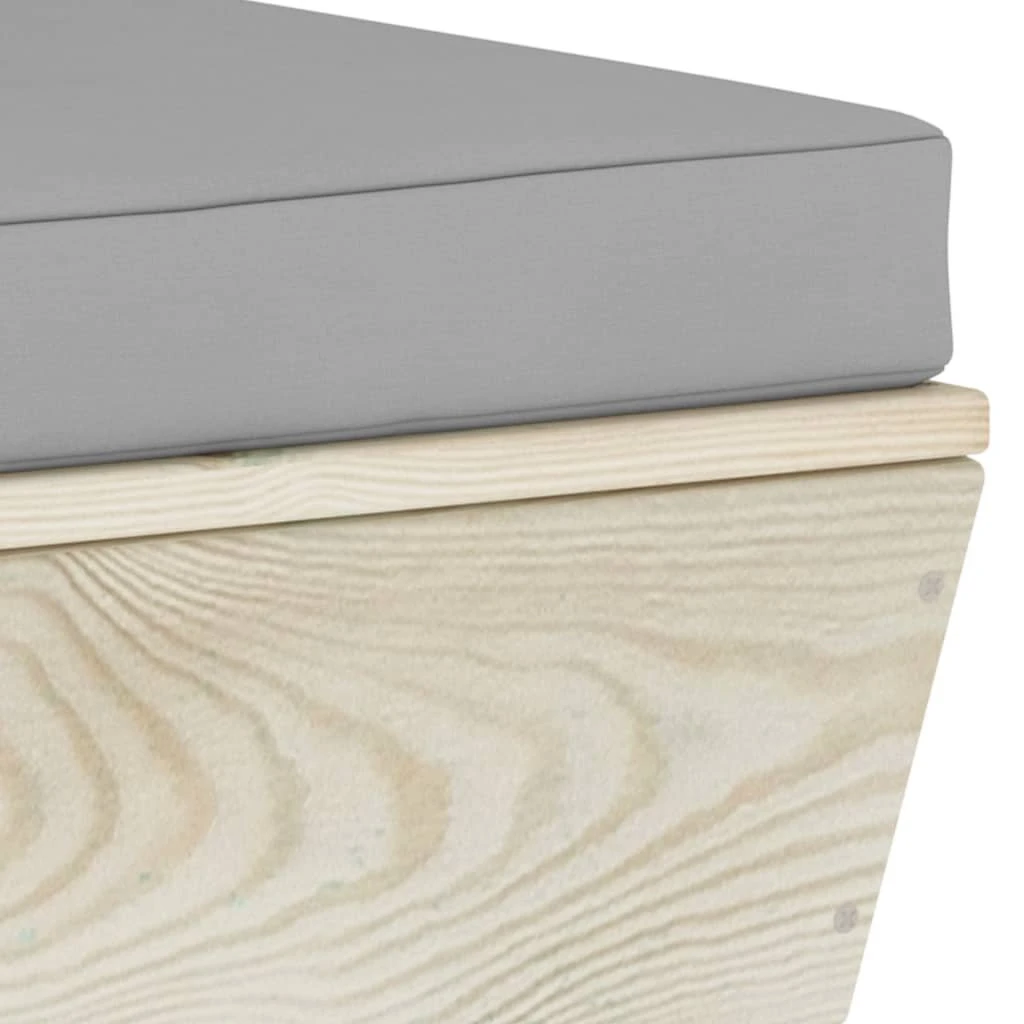 Zestaw Mebli Z Palet VIDAXL, Szary, 9 Elementów 7 Zestaw Mebli Z Palet VIDAXL, Szary, 9 Elementów - Image 5