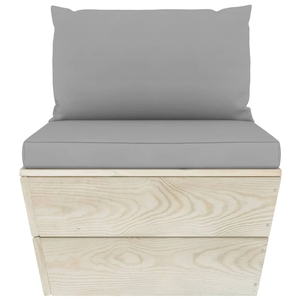 Zestaw Mebli Z Palet VIDAXL, Szary, 9 Elementów 9 Zestaw Mebli Z Palet VIDAXL, Szary, 9 Elementów - Image 7