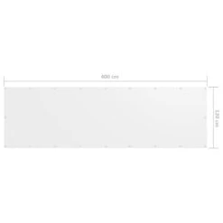 VIDAXL Parawan Balkonowy, Biały, 120x400 Cm, Tkanina Oxford -Building Materials Shop 16173528715525310 jpg gallery.big iext69656139