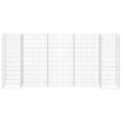 VIDAXL Donica Gabionowa W Kształcie H, Drut Stalowy, 260x40x120 Cm -Building Materials Shop 16276294873159765 jpg gallery.big iext75473816