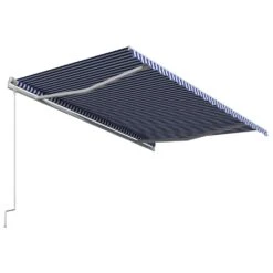 Automatycznie Zwijana Markiza VIDAXL, Niebiesko-biała, 400x300 Cm -Building Materials Shop 16276352204761616 jpg gallery.big iext75514675