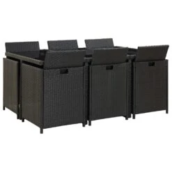 Zestaw Mebli Ogrodowych Z Poduszkami VIDAXL, Czarny, 11-częściowy -Building Materials Shop 16276410556329893 jpg gallery.big iext75522069