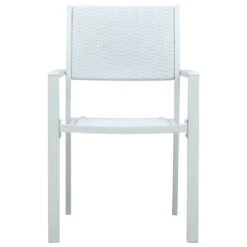 VidaXL Krzesła Ogrodowe, 4 Szt., Białe, Plastik Stylizowany Na Rattan 12 VidaXL Krzesła Ogrodowe, 4 Szt., Białe, Plastik Stylizowany Na Rattan -Building Materials Shop 16276412386231571 jpg gallery.big iext75522745