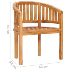 Krzesło W Kształcie Banana VidaXL, Lite Drewno Tekowe -Building Materials Shop 16276412555981670 jpg gallery.big iext75522763