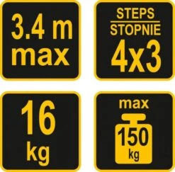 Drabina Aluminiowa Wielofunkcyjna TOYA, 4 X 3 Stopnie 14 Drabina Aluminiowa Wielofunkcyjna TOYA, 4 X 3 Stopnie -Building Materials Shop 16296857650460499 png gallery.big iext76877207