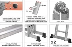 Drabina Aluminiowa Wielofunkcyjna TOYA, 4 X 3 Stopnie 19 Drabina Aluminiowa Wielofunkcyjna TOYA, 4 X 3 Stopnie -Building Materials Shop 16296857651520504 png gallery.big iext76877212