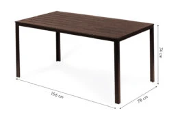 Stół Ogrodowy MODERNHOME Ciemnobrązowy, 74x156x78 Cm -Building Materials Shop 16400794368943026 jpg gallery.big iext103141587