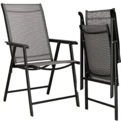 Składane Krzesło Ogrodowe Metalowe Czarne Na Balkon -Building Materials Shop 16503589255045272 jpg gallery.big iext107548896