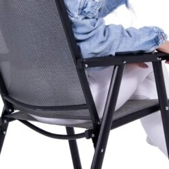 Składane Krzesło Ogrodowe Metalowe Czarne Na Balkon -Building Materials Shop 16503589255255274 jpg gallery.big iext107548898