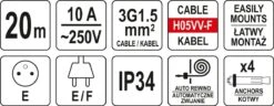 Yato Przedłużacz Elektryczny Na Zwijaku Automat 10M -Building Materials Shop 16597025098583572 jpg gallery.big iext116099016