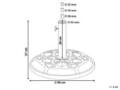 Podstawa Pod Parasol BELIANI Concrete, Czarna, 50 Cm -Building Materials Shop 16791363588859336 png gallery.big iext126552621