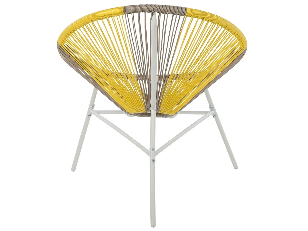 Krzesło BELIANI Acapulco, Beżowo-żółte 9 Krzesło BELIANI Acapulco, Beżowo-żółte - Image 7