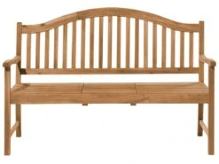 Ławka Ogrodowa Z Rozkładanym Stolikiem BELIANI Hilo, Jasnobrązowa, 150x102x54 Cm -Building Materials Shop 16791364213369846 png gallery.big iext126924290