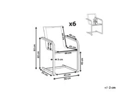Zestaw 6 Krzeseł Ogrodowych Beżowy COSOLETO -Building Materials Shop 16791405719098801 png gallery.big iext126589400