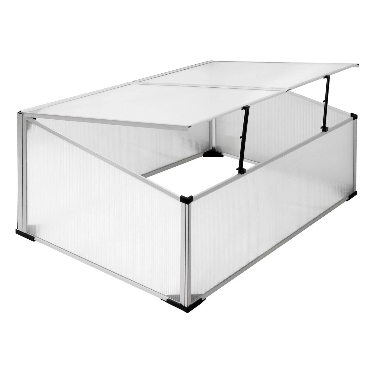 Szklarnia Ogrodowa Poliwęglan Aluminiowa Roślina Warzywo Pomidor Kwiaty 100x60x40 Cm 5 Szklarnia Ogrodowa Poliwęglan Aluminiowa Roślina Warzywo Pomidor Kwiaty 100x60x40 Cm - Image 3