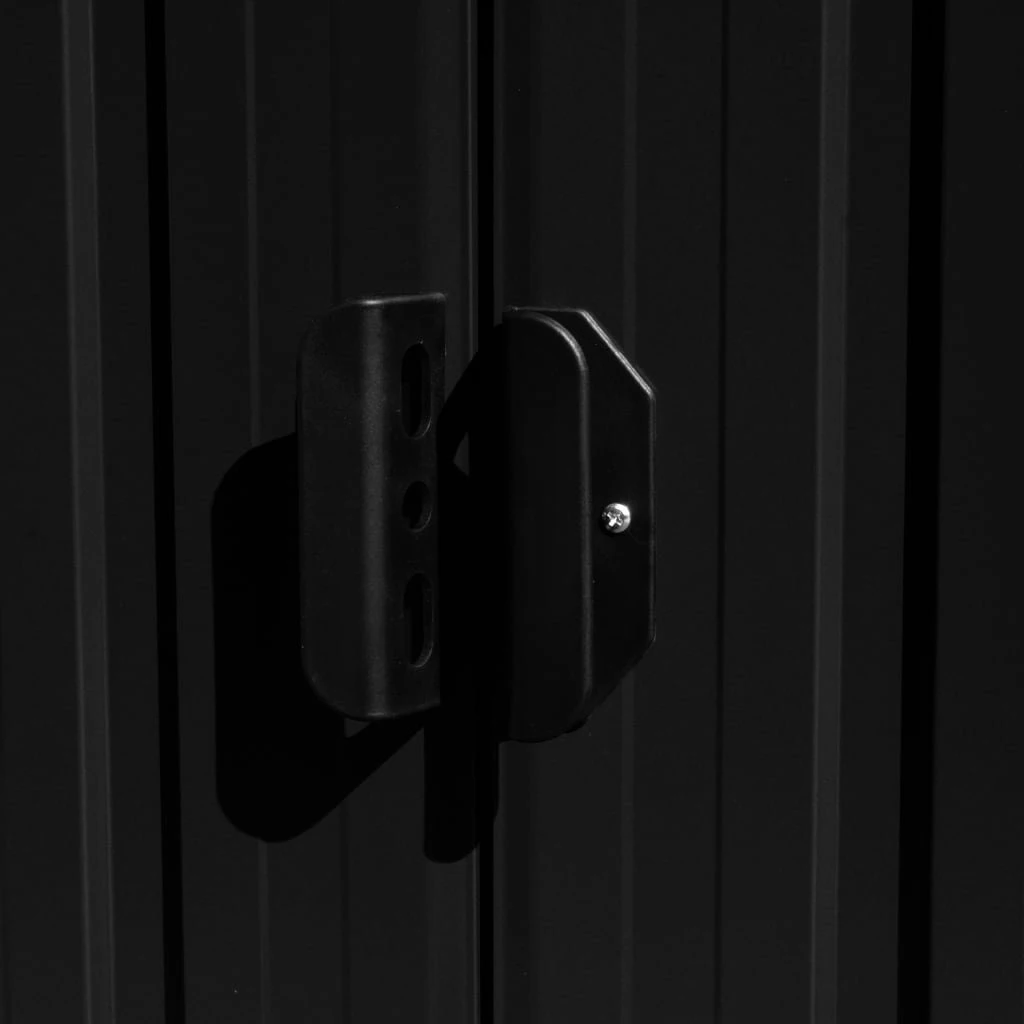 VidaXL Szopa Ogrodowa, 257 X 489 X 181 Cm, Metal, Antracytowa 5 VidaXL Szopa Ogrodowa, 257 X 489 X 181 Cm, Metal, Antracytowa - Image 3